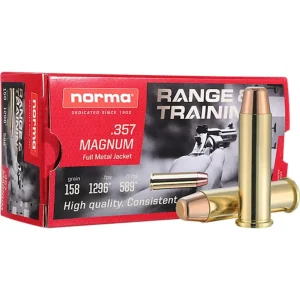 50 Munitions NORMA Range & Training Cal.357 Mag 158 Grs