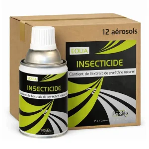 1 Carton de 12 Aérosols Pyrèthre Naturel 250ml – Insecticide anti mouches & moustiques
